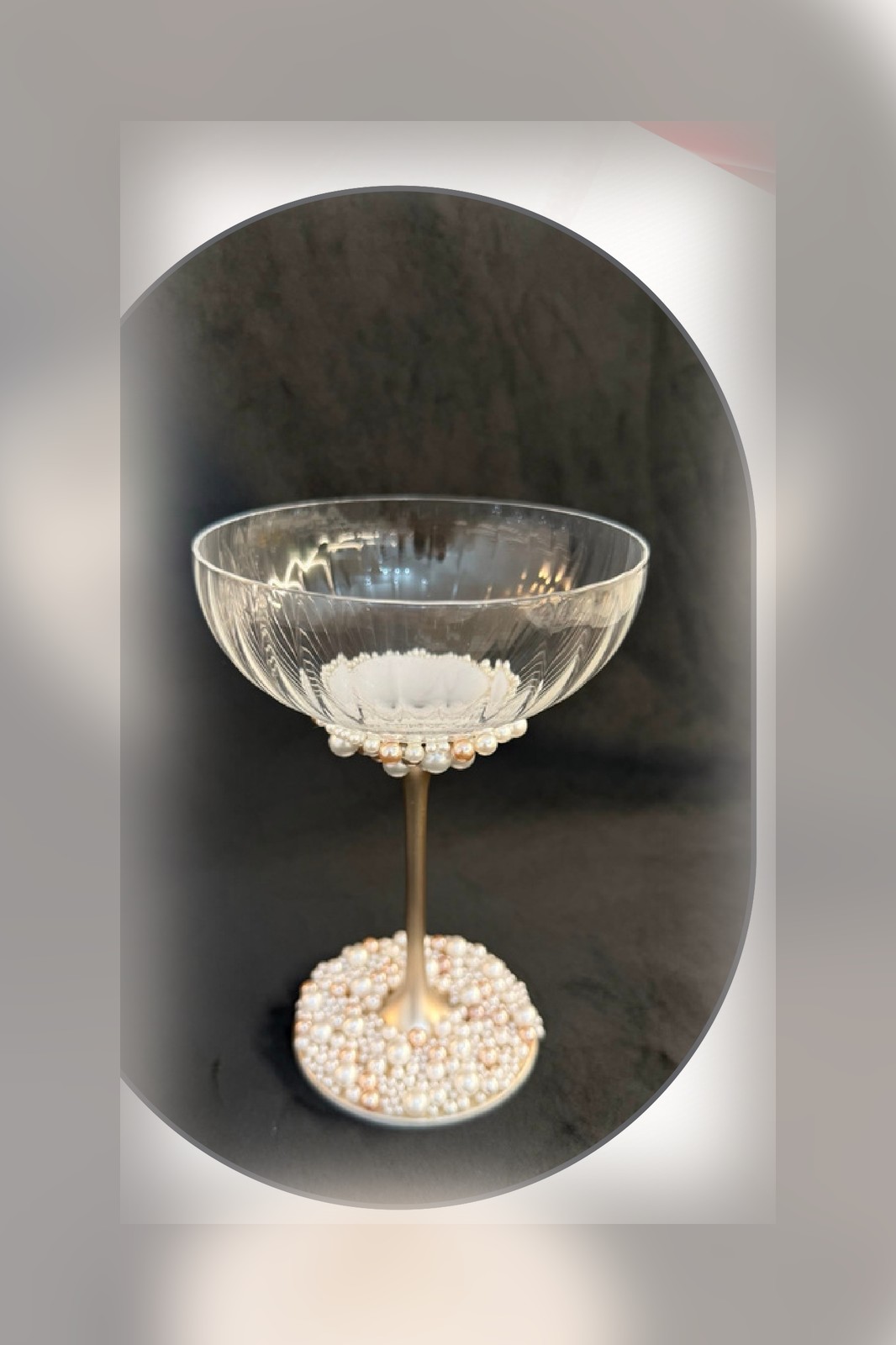 Pahare Velara model Champagne